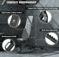 Major Fitness Adjustable Bench | 1300Lbs Capacity Weight Bench PLT01