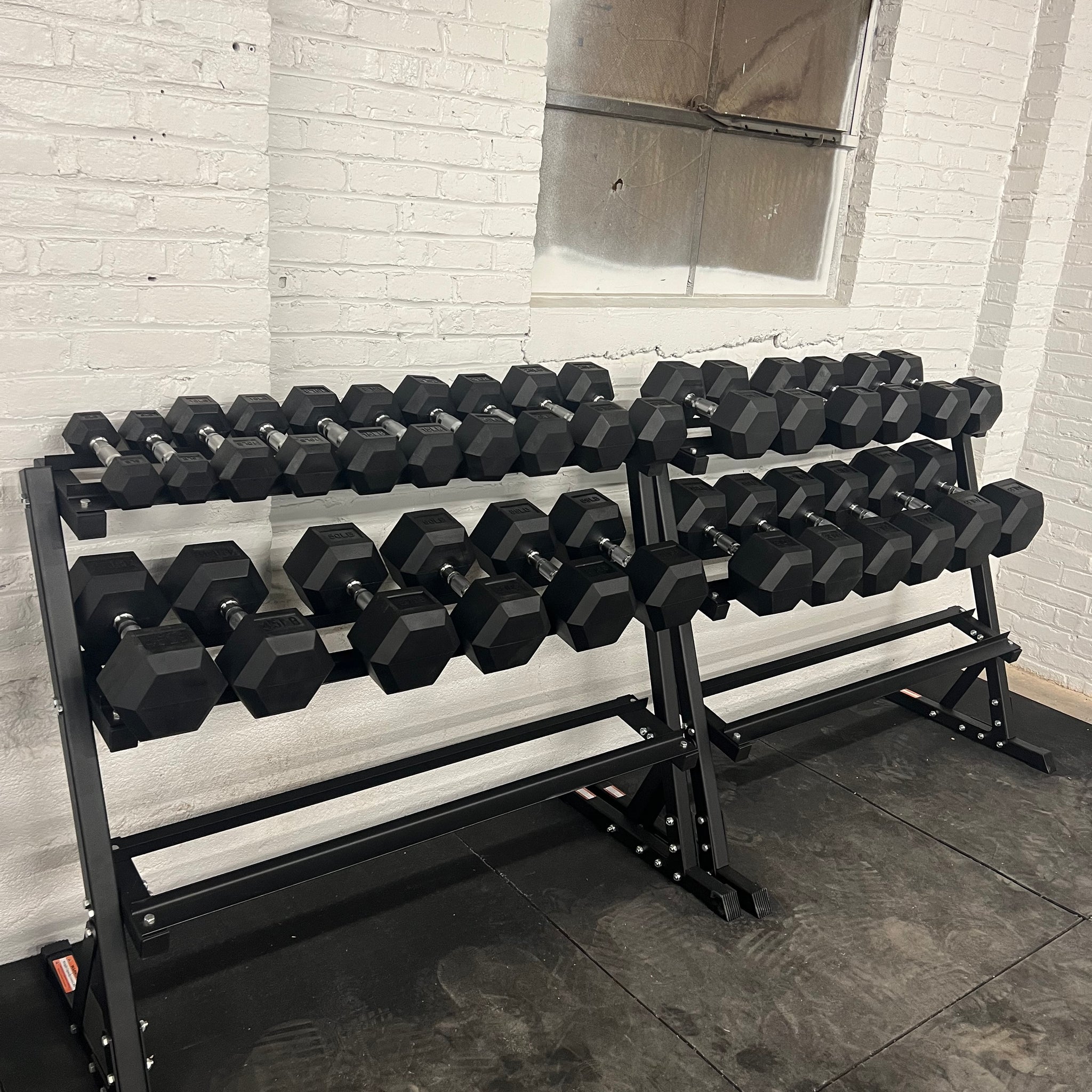 1050LB Rubber Hex Dumbbell Set 5-70