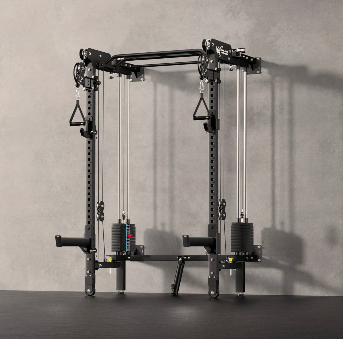 Major Fitness F35 All-In-One Home Gym Wall-Mount Folding Power Rack