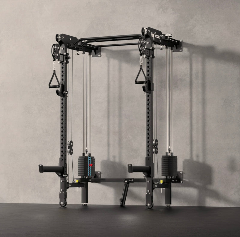 Major Fitness F35 All-In-One Home Gym Wall-Mount Folding Power Rack