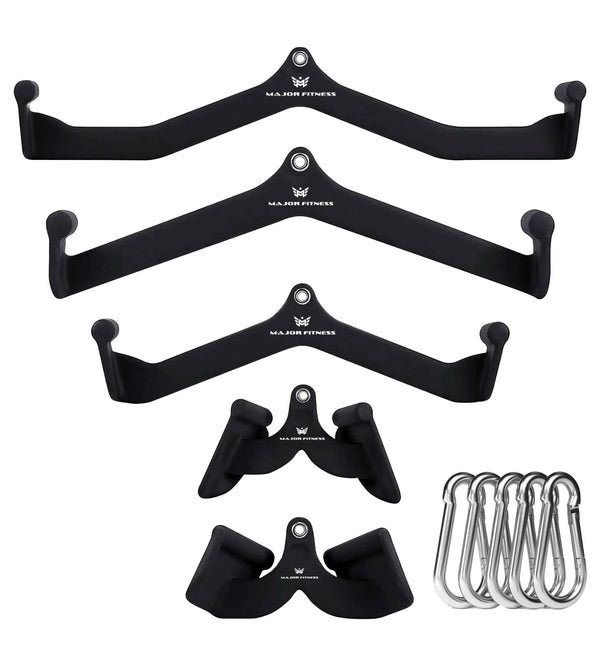 Major Fitness 5pcs Cable Lat-Pull-Down Bar Combo