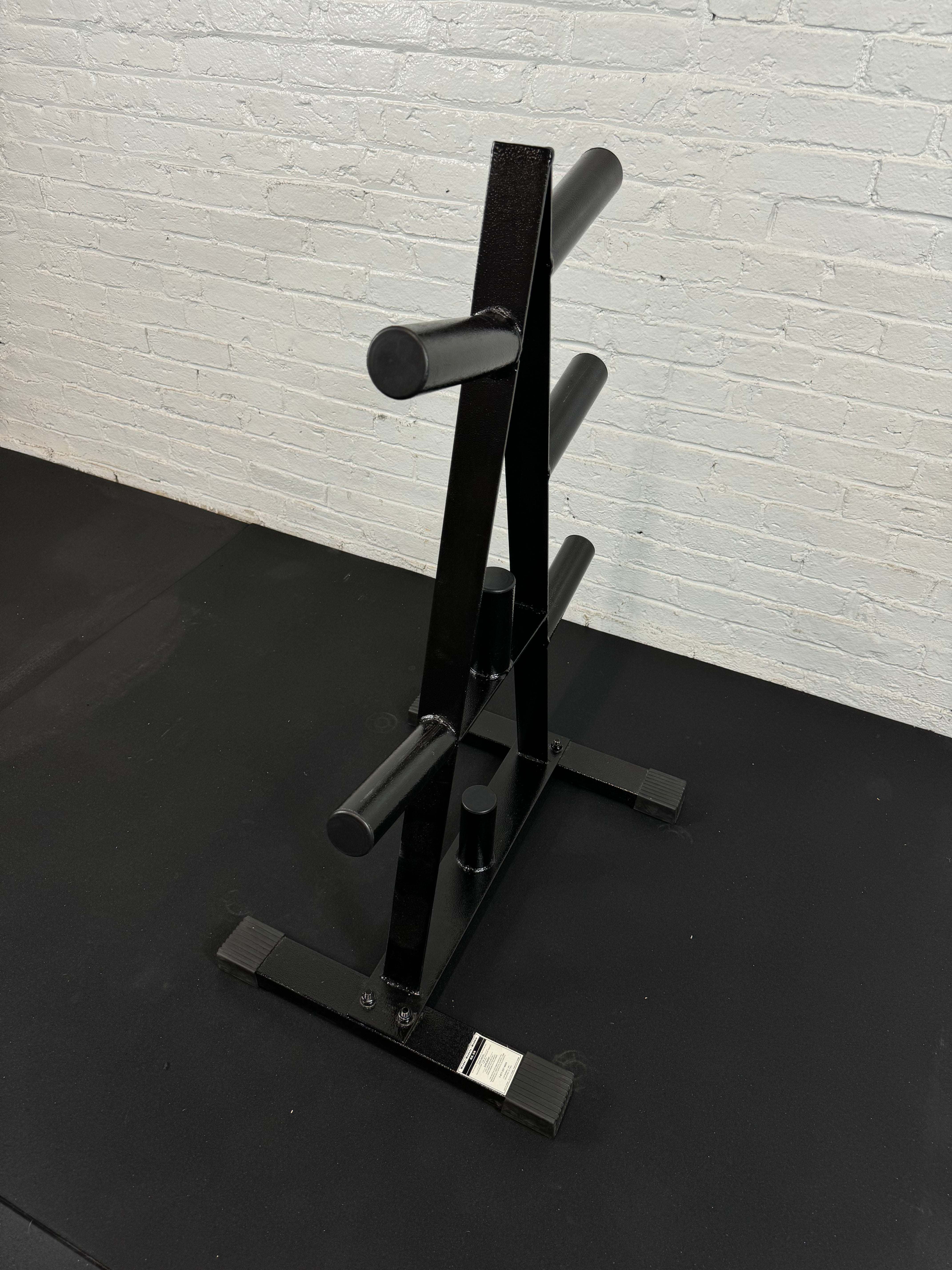 Cap Barbell A-frame Olympic Plate Rack Black And White CAP Barbell