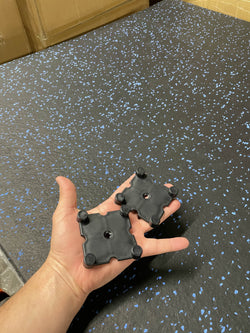 Interlocking Speckle Rubber Gym Mats - 3/4