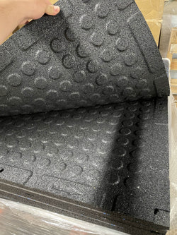 Interlocking Speckle Rubber Gym Mats - 3/4