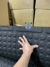 Interlocking Speckle Rubber Gym Mats - 3/4