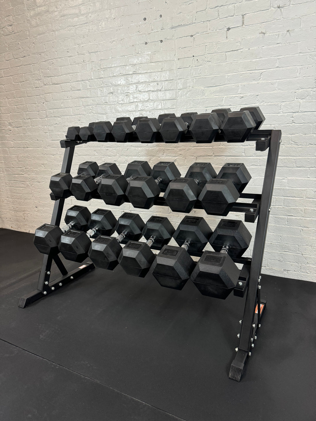 550LB Rubber Hex Dumbbell Set 5-50