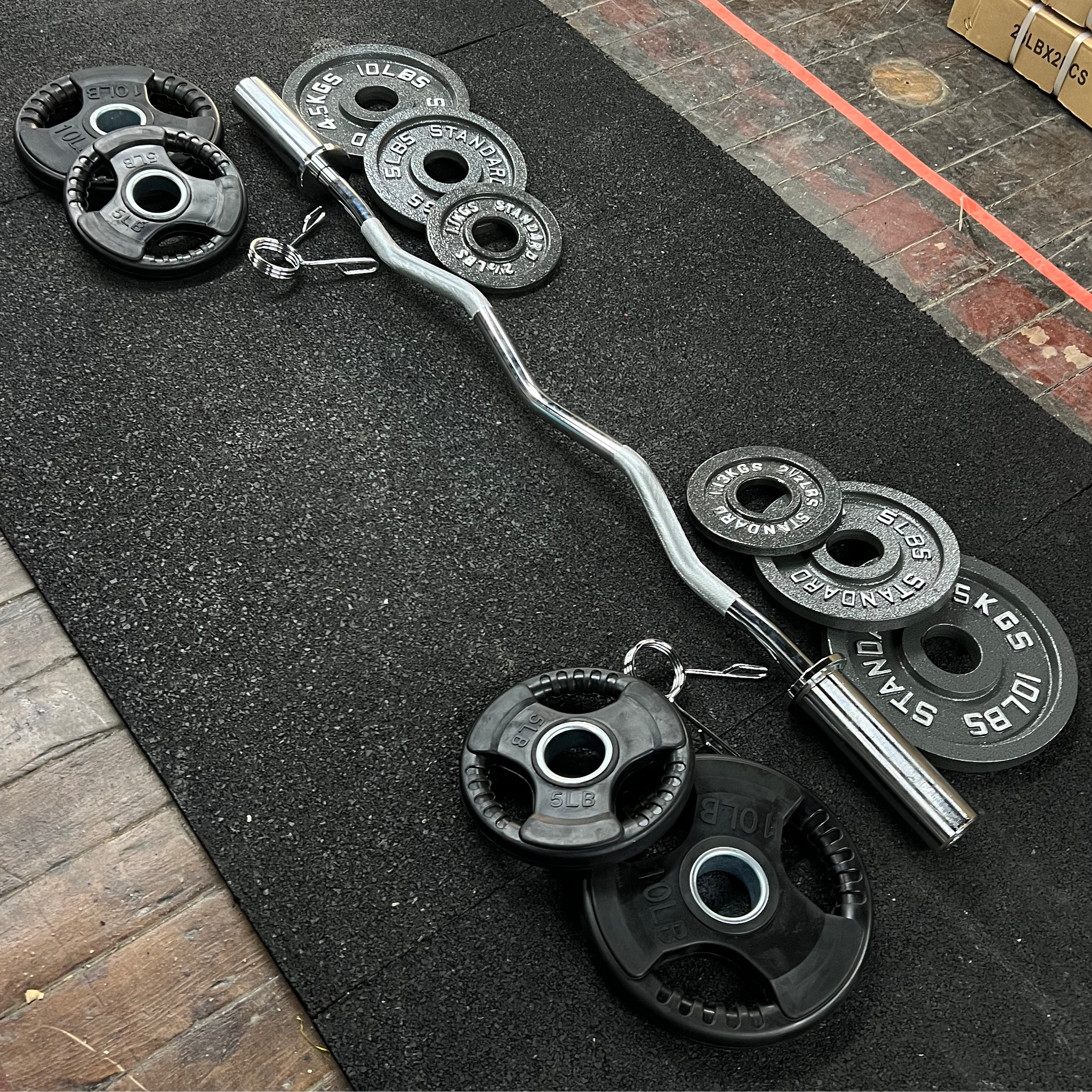 EZ Curl Olympic Bar Plate Set