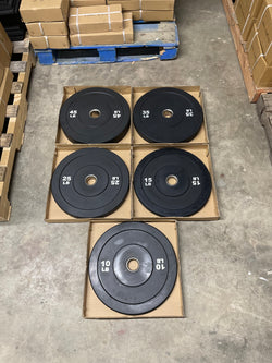 260LB Rubber Olympic Bumper Plate Set