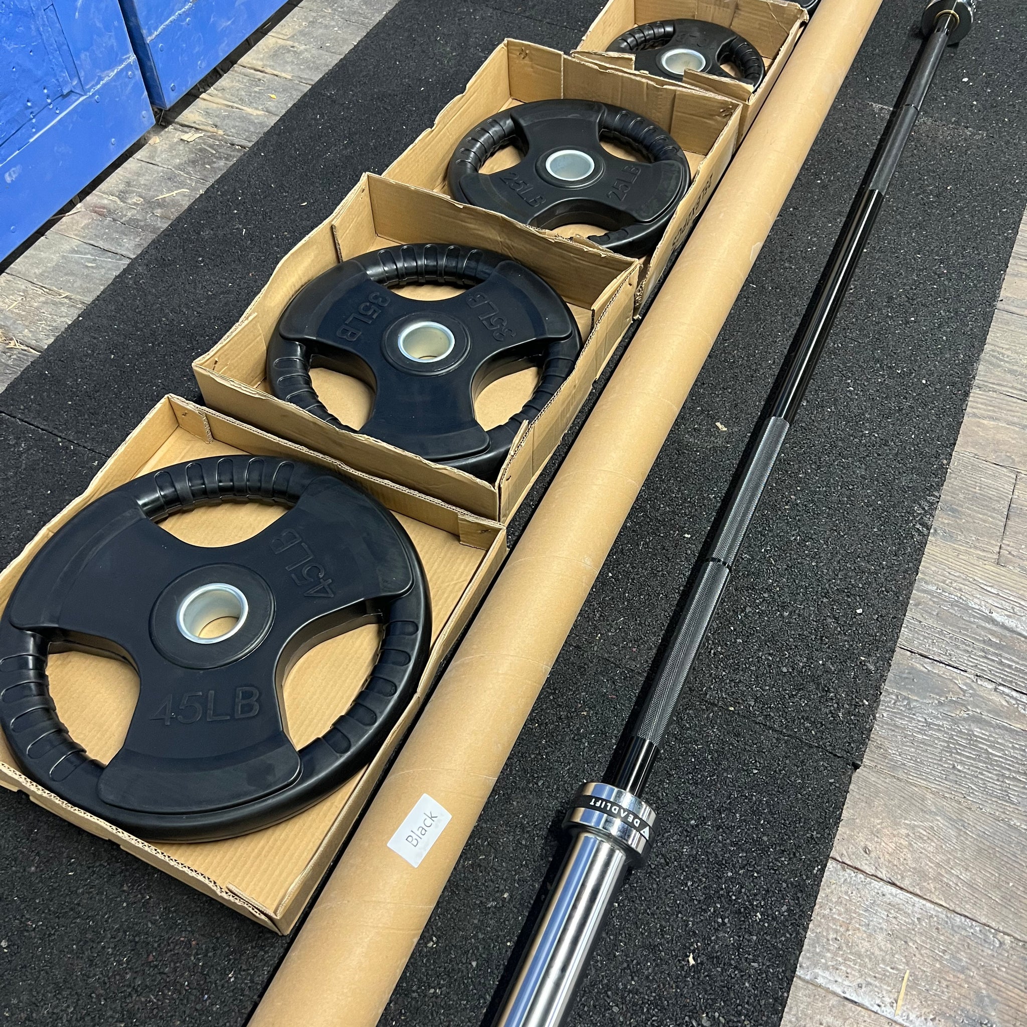 240LB Rubber Olympic Plate Set