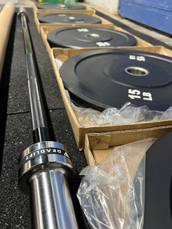 260LB Rubber Olympic Bumper Plate Set