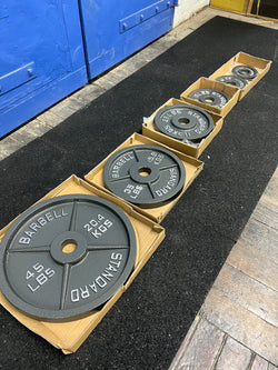 245LB Classic Olympic Cast Iron Plate Set