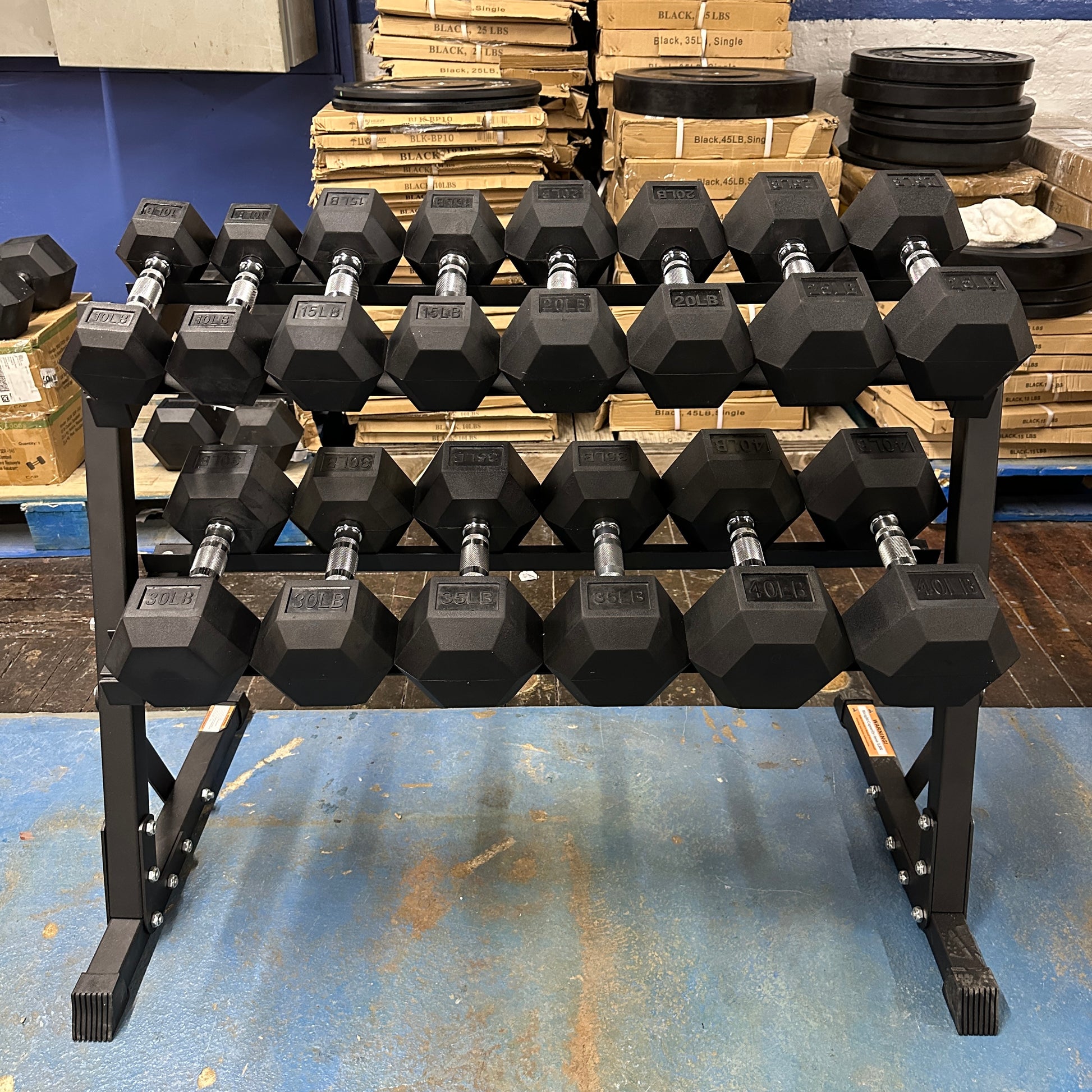 Dumbbell Set with 2Tier Rack 350 lbs (1040 lb)