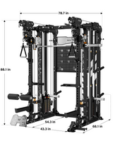 Major Fitness Heritage Series B17 Flying Fortress All-In-One Functional Trainer with Smith Machine
