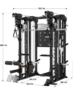 Major Fitness Heritage Series B17 Flying Fortress All-In-One Functional Trainer with Smith Machine